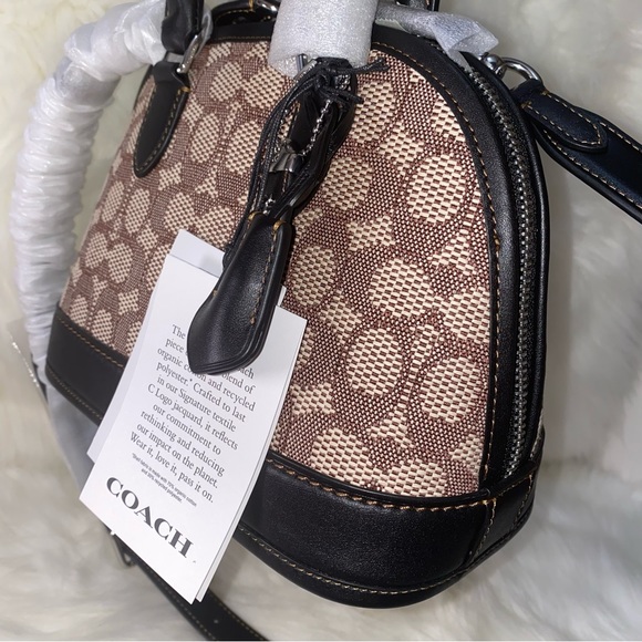 Coach Revel Bag 24 In Signature Textile Jacquard New - Picture 5 of 16